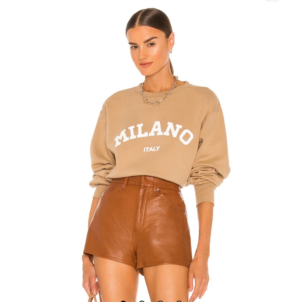Revolve x Departure Milano Crewneck in Tan